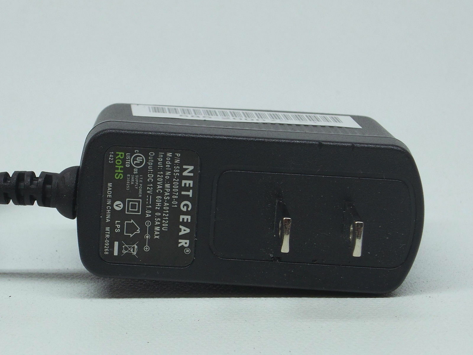 NEW NETGEAR 12V 1A MPAS-A012120U AC Power Adapter For MOTOROLA EQ7 Speaker - Click Image to Close